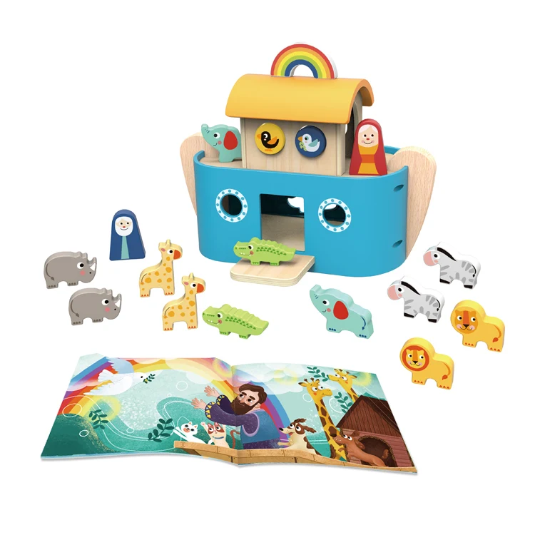 New toys Eco friendly wooden Educational noah's ark toy baptism gifts for boy girl
New toys Eco friendly wooden Educational noah's ark toy baptism gifts for boy girl