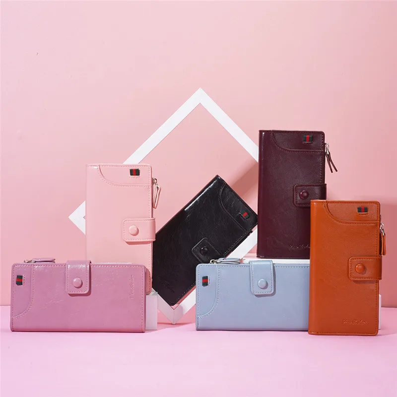 Women's Wallets Long Multi-function Hand Bag Phone Zipper Buckle Card Wallet, As the picture display
Women's Wallets Long Multi-function Hand Bag Phone Zipper Buckle Card Wallet, As the picture display