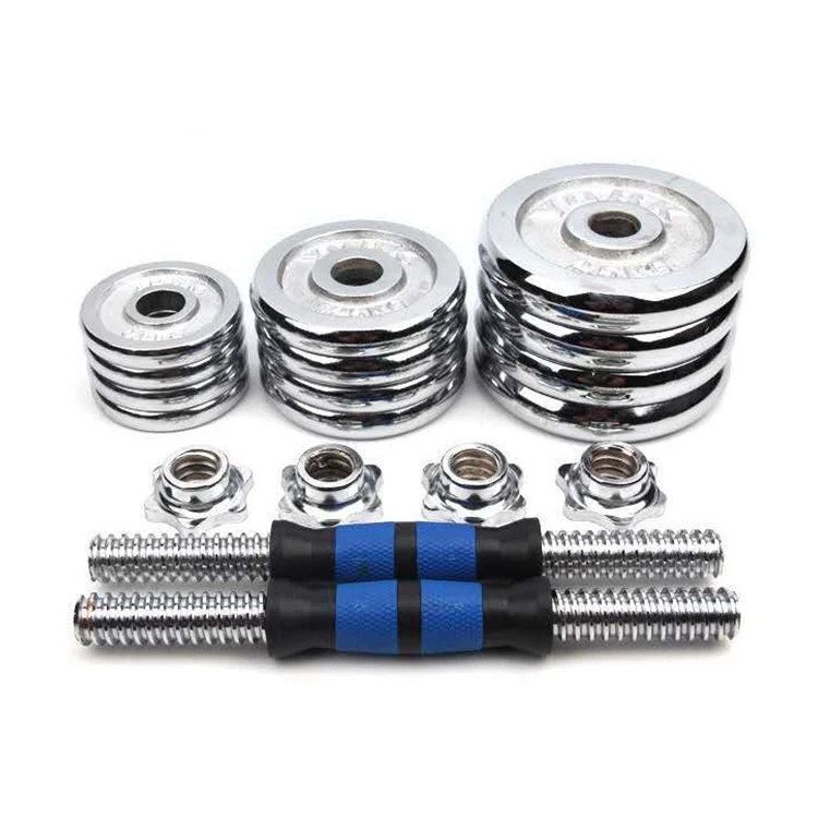 Blue Red Galvanized Dumbbell Set Fitness Arm Muscle Plating Dumbbell Set for Home Fitness Sports, Silver
Blue Red Galvanized Dumbbell Set Fitness Arm Muscle Plating Dumbbell Set for Home Fitness Sports, Silver
