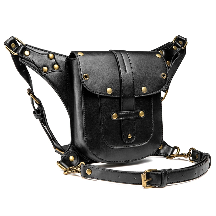 Geometric Design Thigh PU Bags Military Drop Leg Bag Waist Crossbody Shoulder Sling Bag, Black
Geometric Design Thigh PU Bags Military Drop Leg Bag Waist Crossbody Shoulder Sling Bag, Black
