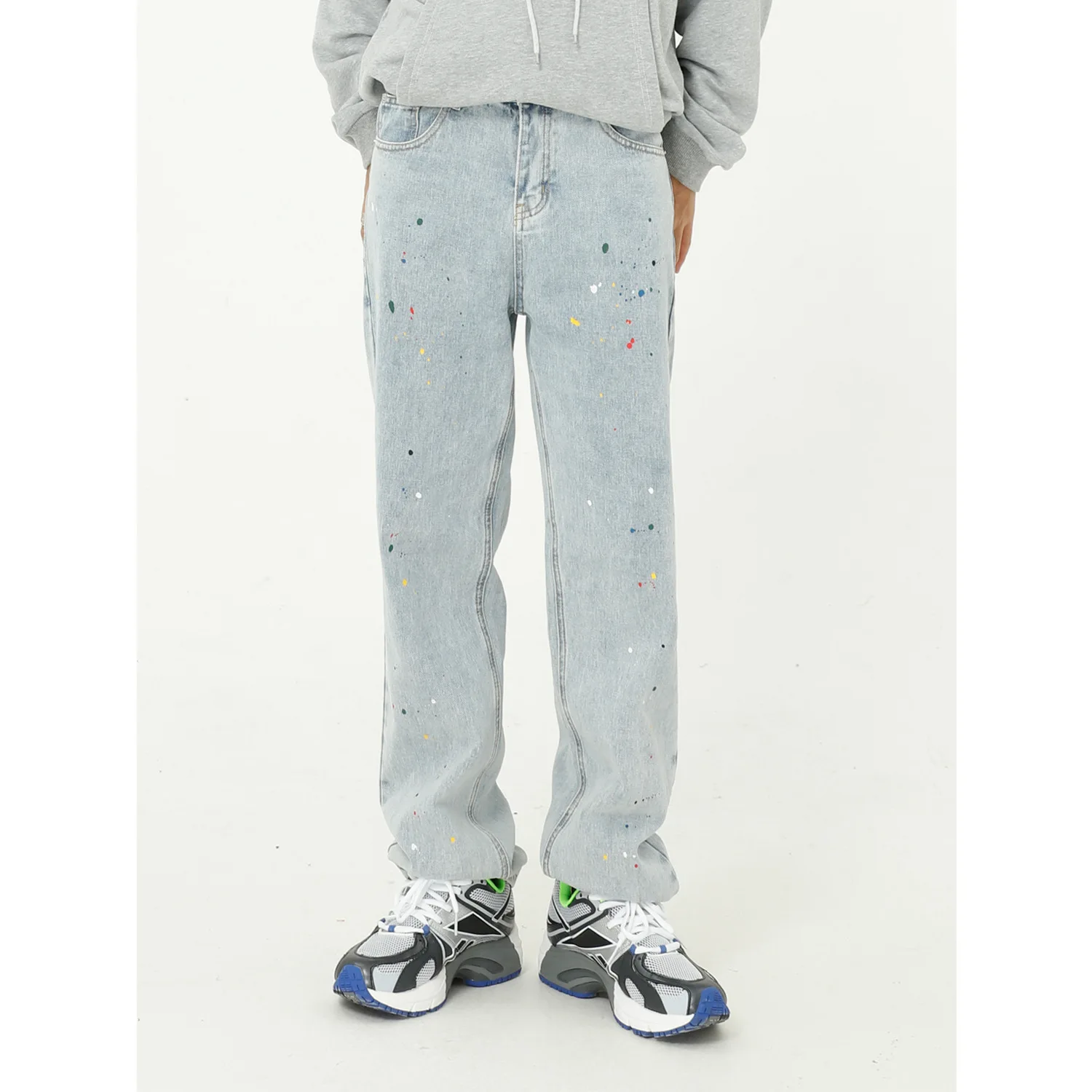 Mens Blue 2020 Pants New Straight Leg Denim Loose Fit Men Painted Jeans, Customized color
Mens Blue 2020 Pants New Straight Leg Denim Loose Fit Men Painted Jeans, Customized color