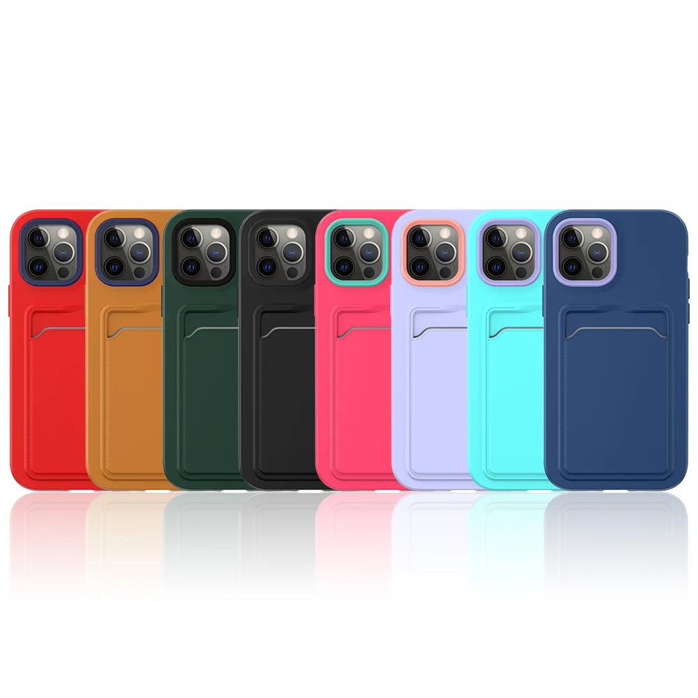Newest Candy Colorful Insert Card Wallet Phone Case for iPhone 13 12 11 Pro MAX XS XR Business 3 in 1 Shockproof Silicone Cover
Newest Candy Colorful Insert Card Wallet Phone Case for iPhone 13 12 11 Pro MAX XS XR Business 3 in 1 Shockproof Silicone Cover