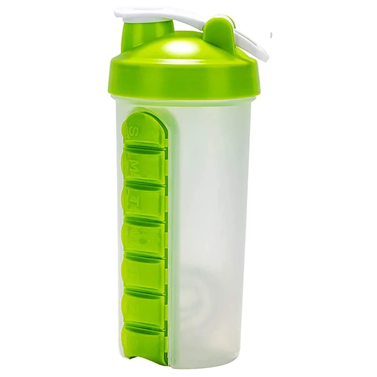 Creative Pet Material Storage Water Bottle With Pill Box Bpa Free Gym Sports Drink Shaker Bottle, Customized color
Creative Pet Material Storage Water Bottle With Pill Box Bpa Free Gym Sports Drink Shaker Bottle, Customized color