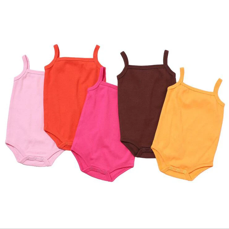 Sleeveless Comfortable Baby clothes 100% Cotton girl Baby Rompers Toddlers sling girl wear clothing custom
Sleeveless Comfortable Baby clothes 100% Cotton girl Baby Rompers Toddlers sling girl wear clothing custom