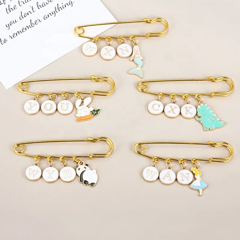 Baby gift personalized protection baby gold pin multicolor enamel pins with eye evil charms 
Baby gift personalized protection baby gold pin multicolor enamel pins with eye evil charms