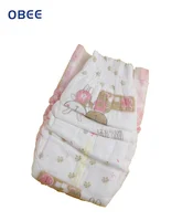 

Soft and breathable disposable b grade obee second quality organic baby diapers in bales for girls and boys for Africa