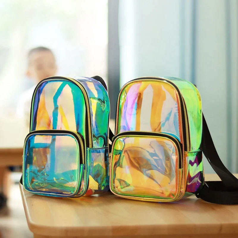 Fashion Waterproof Mini Backpack Laser Holographic PVC bag TPU Transparent Backpack For Girl
Fashion Waterproof Mini Backpack Laser Holographic PVC bag TPU Transparent Backpack For Girl