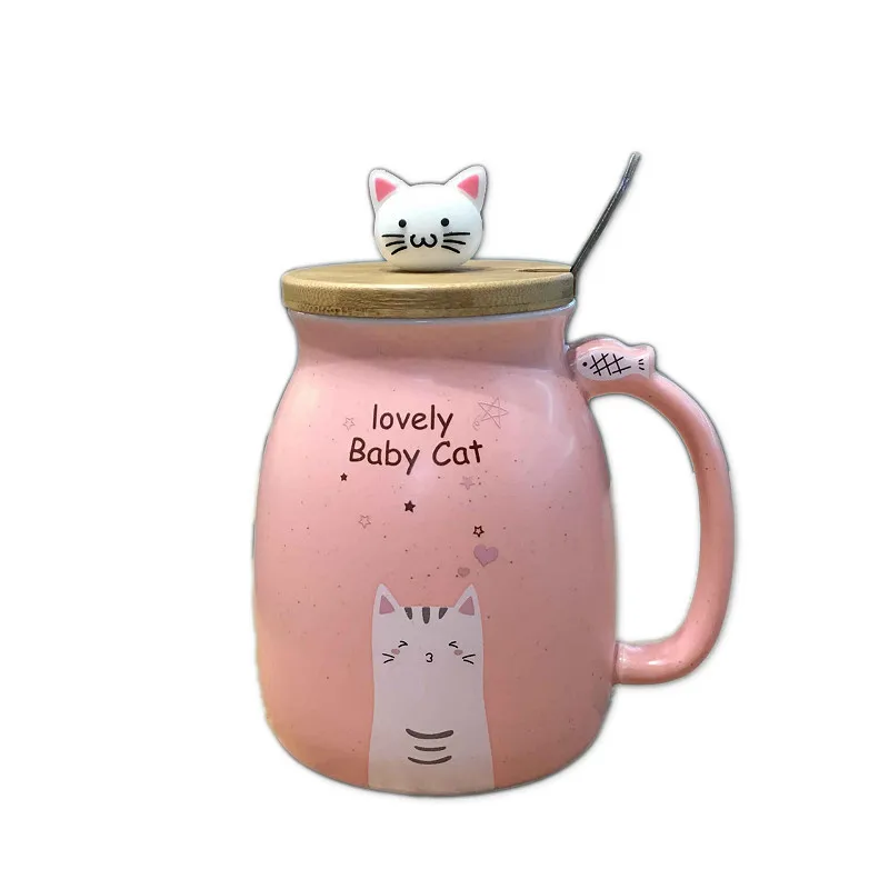 Japanese Cute Cat Mug Cup Creative Ceramic With Lid Spoon Couple Office Household Men And Women Drinking Cup, Customized color
Japanese Cute Cat Mug Cup Creative Ceramic With Lid Spoon Couple Office Household Men And Women Drinking Cup, Customized color