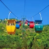 Four-person two-person basket ropeway sightseeing tour skiing ropeway cabins cable car manufacturer cableways tramway
