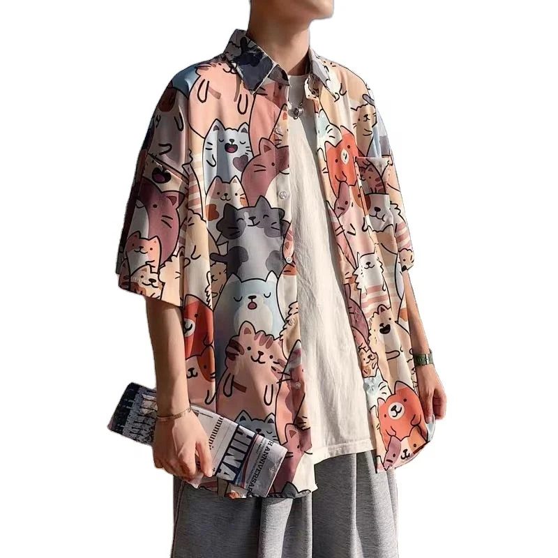 Summer short sleeve flower shirt men's wear beach design sense woman loose shirt Hawaiian shirt
Summer short sleeve flower shirt men's wear beach design sense woman loose shirt Hawaiian shirt