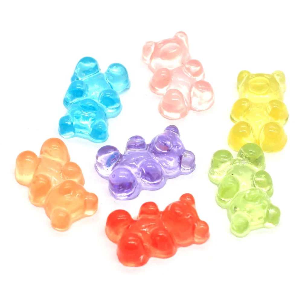 100pcs Fashion Cute Resin Gummy Bear Candy Flatback Cabochon For Woman Girls Cartoon Jewelry Findings DIY Wholesale
100pcs Fashion Cute Resin Gummy Bear Candy Flatback Cabochon For Woman Girls Cartoon Jewelry Findings DIY Wholesale