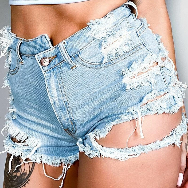 2021 fashion sexy women's jeans shorts irregular hole stretch jeans women's wear tear shorts wholesale
2021 fashion sexy women's jeans shorts irregular hole stretch jeans women's wear tear shorts wholesale