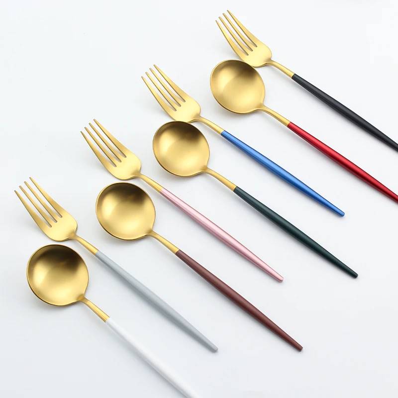Hot Sale Stainless Steel Spoon Cutlery eco friendly spoon and fork Gold and Green Handle Royal Flatware Set, Customized color
Hot Sale Stainless Steel Spoon Cutlery eco friendly spoon and fork Gold and Green Handle Royal Flatware Set, Customized color