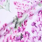 95% cotton 5% spandex knitted cotton stretch bigh flower print fabric
