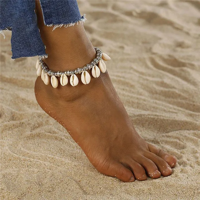 Bohemian Beach Jewelry Vintage Friendship Shell Anklet for Women Summer Accessories, Silver
Bohemian Beach Jewelry Vintage Friendship Shell Anklet for Women Summer Accessories, Silver