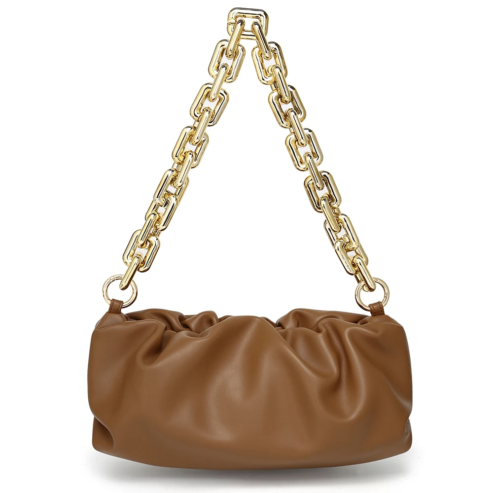 American Warehouse Drop Shipping 2021 Clutch Pleated Women Fashion Handbags Shoulder Cloud Bag with Gold Chain
American Warehouse Drop Shipping 2021 Clutch Pleated Women Fashion Handbags Shoulder Cloud Bag with Gold Chain