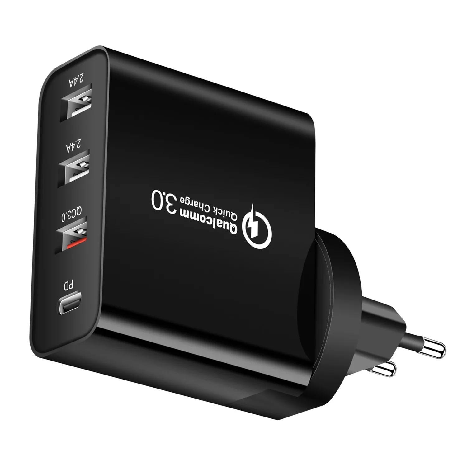 48w 4 port 12v Au/uk/us wall charger 3.0 universal type c travel usb-c mobile phone power adapters for iphone /apple iphone 12, White.black
48w 4 port 12v Au/uk/us wall charger 3.0 universal type c travel usb-c mobile phone power adapters for iphone /apple iphone 12, White.black