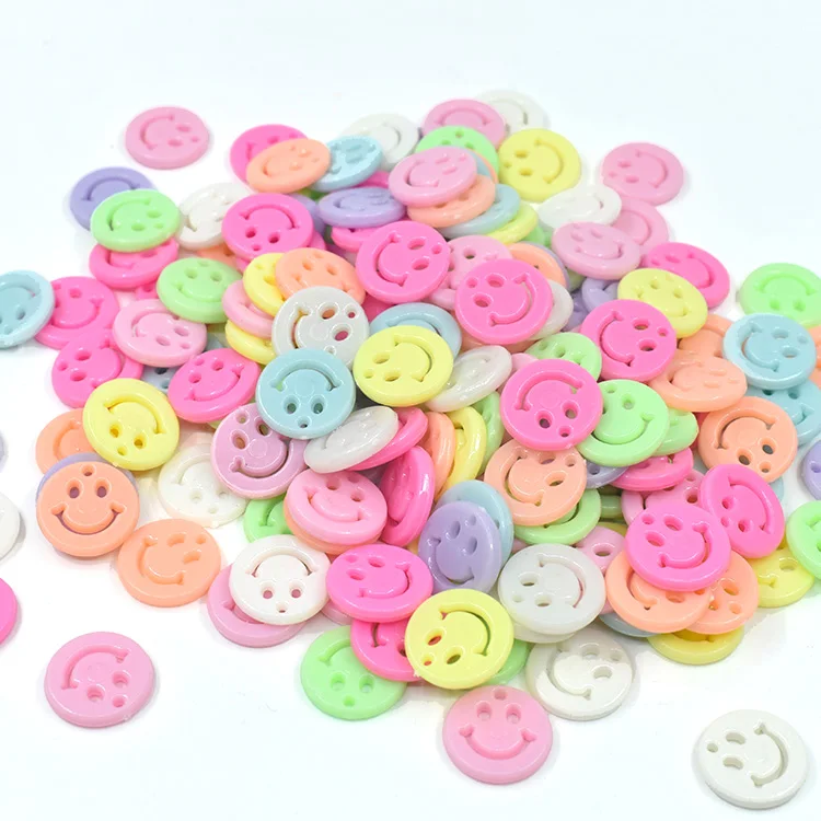 Wholesale candy color flat round smiley face bead pendant for DIY necklace earring decoration material, Colorful
Wholesale candy color flat round smiley face bead pendant for DIY necklace earring decoration material, Colorful
