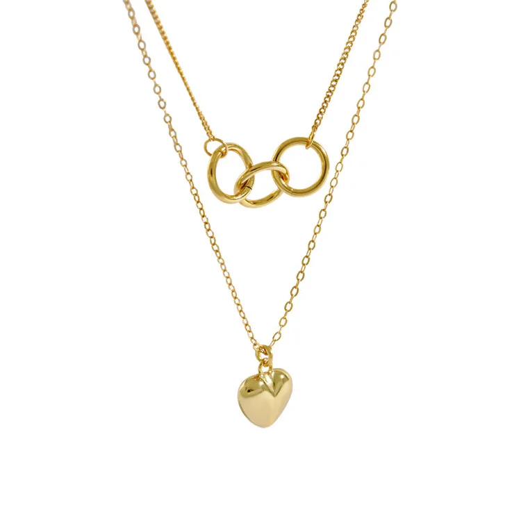 Your logo on jewelry designers sterling 925 silver 14k gold plated custom simple multi layer heart pendant necklace
Your logo on jewelry designers sterling 925 silver 14k gold plated custom simple multi layer heart pendant necklace