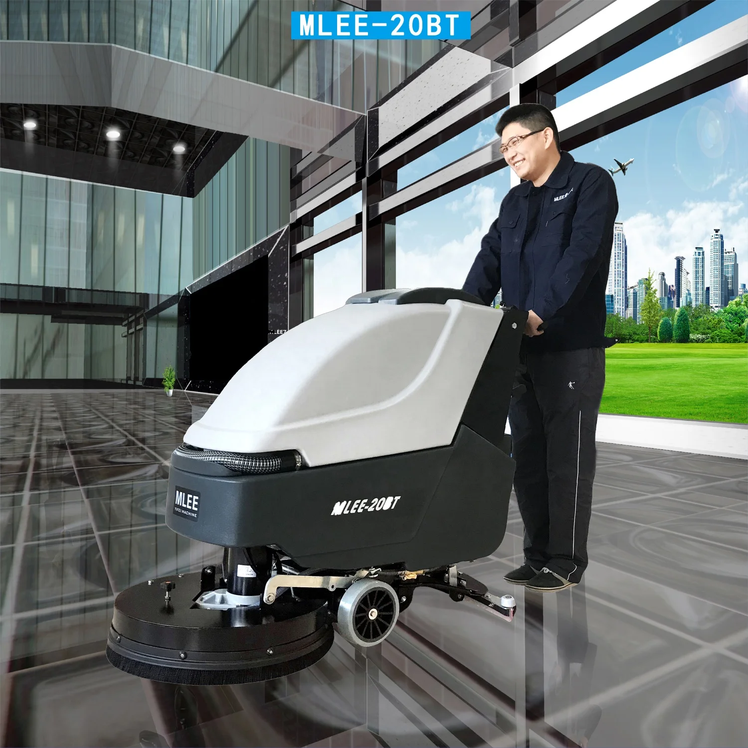 

MLEE-20BT Self-propelled Tile Scrubber Commercial Automatic Floor Cleaning Machine