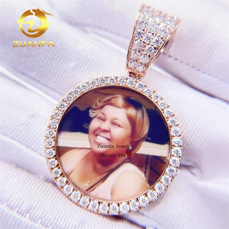 10.78G 35MM 10K Real Rose Gold Picture Photo Pendant with Moissanite Diamond Pass Diamond Tester
10.78G 35MM 10K Real Rose Gold Picture Photo Pendant with Moissanite Diamond Pass Diamond Tester