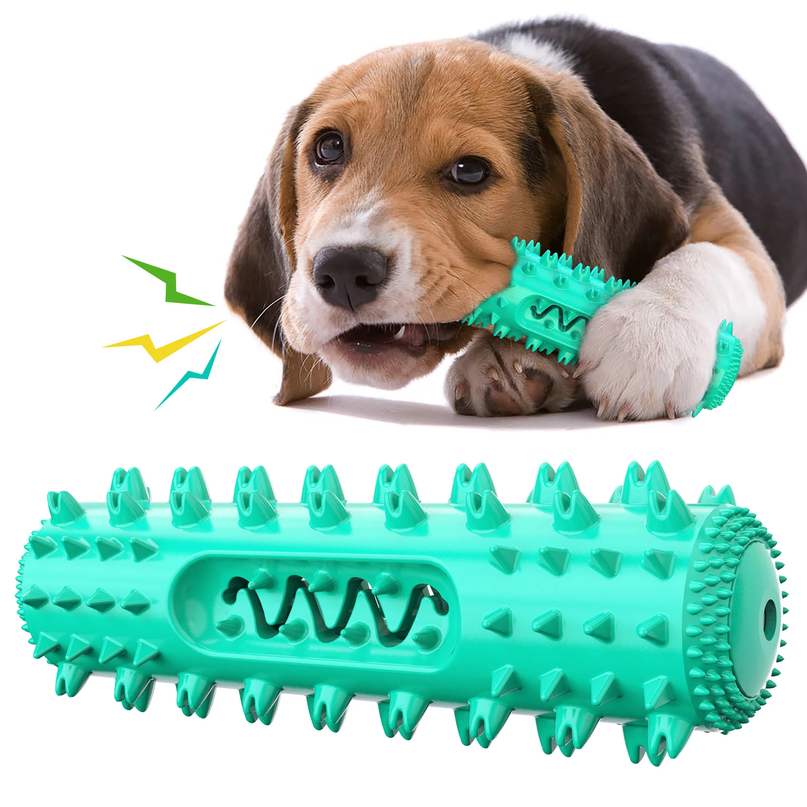 Pet Toy Rubber Ball Chew Toys Tooth Cleaning Leakage Food Dog Toys