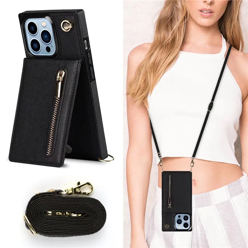 Luxury Leather Phone Case for iPhone 13 Crossbody Wallet Phone Case with Card Slots Fashion Women Phone Case
Luxury Leather Phone Case for iPhone 13 Crossbody Wallet Phone Case with Card Slots Fashion Women Phone Case