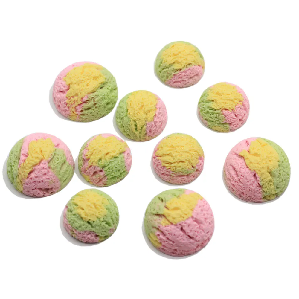 Colorful Flatback Simulation Ice Cream Ball Resin Cabochon Food Scrapbooking Charms DIY Decoration Accessories 18mm 24mm
Colorful Flatback Simulation Ice Cream Ball Resin Cabochon Food Scrapbooking Charms DIY Decoration Accessories 18mm 24mm