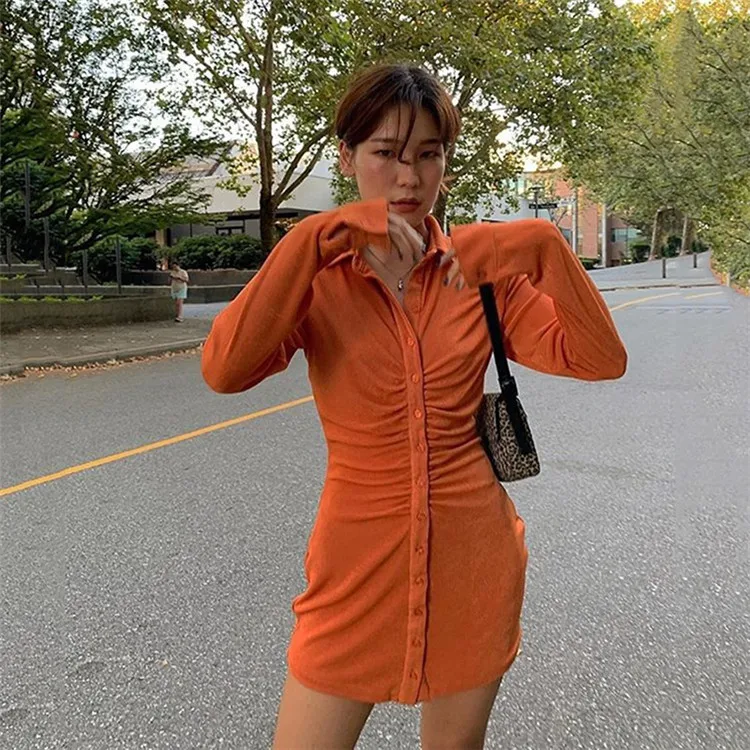 D96203 woman clothes 2021 trending solid color Sexy long sleeve lapel single breasted cardigan skirt dresses lady elegant
D96203 woman clothes 2021 trending solid color Sexy long sleeve lapel single breasted cardigan skirt dresses lady elegant