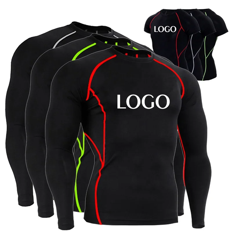 Custom Logo Men's PRO Sport Fitness Running Tight Suit T Shirt Stretch Quick Dry Clothes Long Sleeve Short Sleeve T-Shirt
Custom Logo Men's PRO Sport Fitness Running Tight Suit T Shirt Stretch Quick Dry Clothes Long Sleeve Short Sleeve T-Shirt