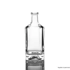 Tequila Glass Bottle Cork Cap Heavy Base 500ml Square For Vodka Spirit
