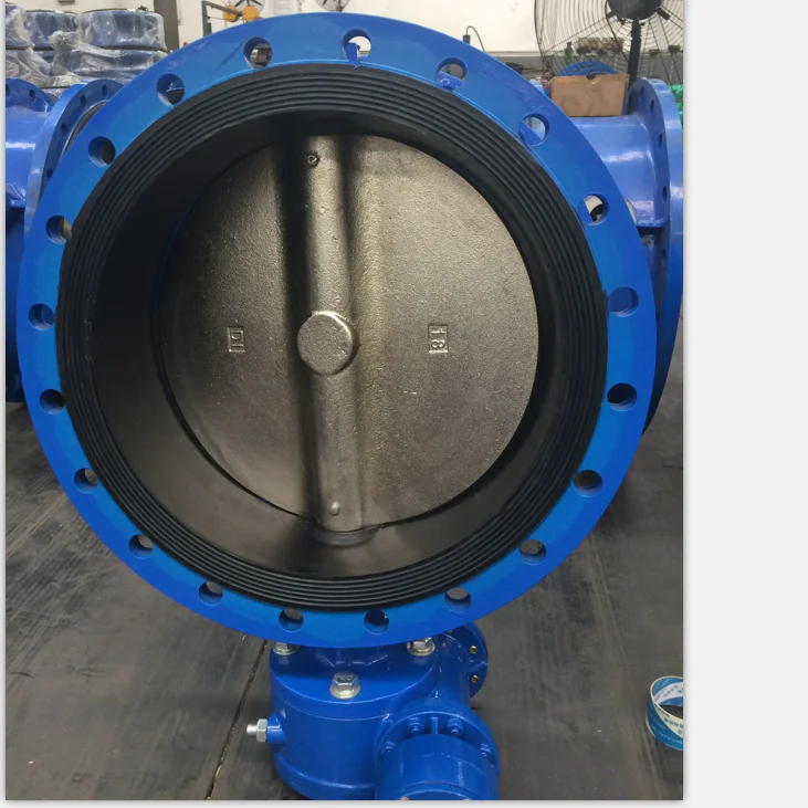 Worm Actuator/Handwheel Operated Rubber Lined Flange Butterfly Valve