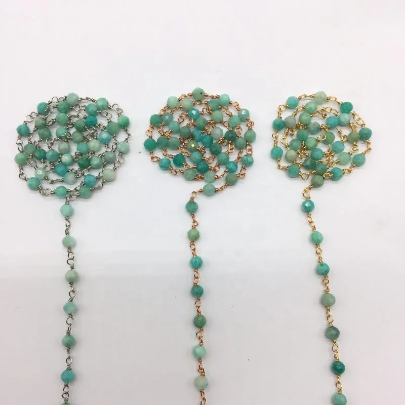 4mm gemstone rosary chain beaded wire wrapped rosary chain for jewelry making, Gold,rose gold,silver
4mm gemstone rosary chain beaded wire wrapped rosary chain for jewelry making, Gold,rose gold,silver