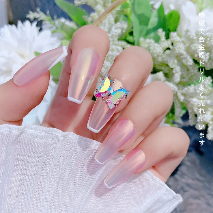 Wholesale Nail Art Gold Crystal Bowknot Jewelry Manicure DIY 3D Butterfly Alloy Mixed Zircon Nail Decorations, Silver
Wholesale Nail Art Gold Crystal Bowknot Jewelry Manicure DIY 3D Butterfly Alloy Mixed Zircon Nail Decorations, Silver