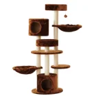 Morden Cat Tree For Kittens With Sisal-Covered Scratching Posts and 2 hammock Cat accessories scratcher cat toy