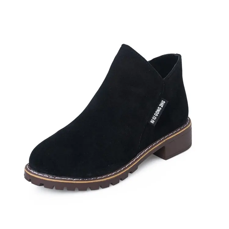 Autumn and Winter Female Side Zipper Short Boots Female Low-heel College Style Women's New Velvet Martin Boots
Autumn and Winter Female Side Zipper Short Boots Female Low-heel College Style Women's New Velvet Martin Boots