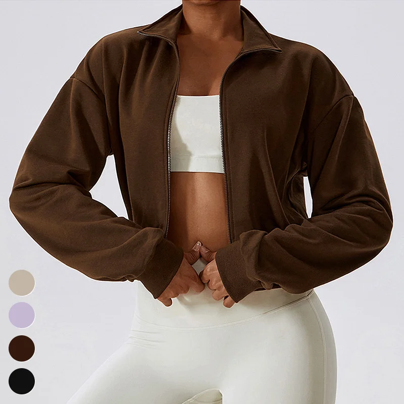 Custom Activewear Breathable Running Tops Workout Wear Full Zip Long Sleeve Gym Fitness Jackets Yoga Jacket For Women
Custom Activewear Breathable Running Tops Workout Wear Full Zip Long Sleeve Gym Fitness Jackets Yoga Jacket For Women