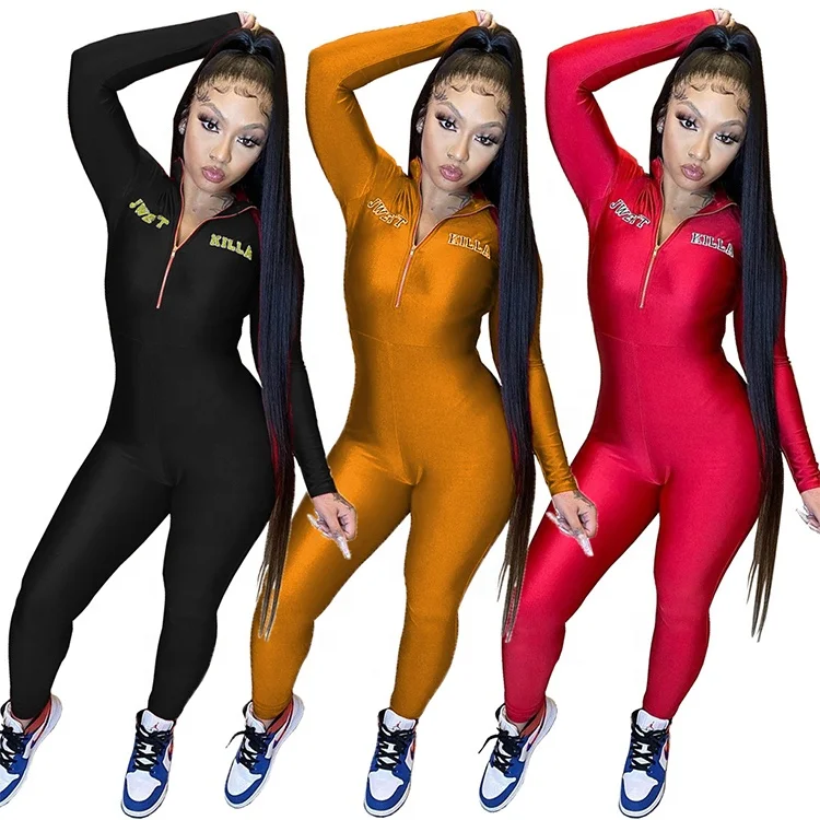 Fall Clothing Joggers Turtleneck Zipper One Piece Long Sleeve Romper Jumpsuit Women, Black / red / golden
Fall Clothing Joggers Turtleneck Zipper One Piece Long Sleeve Romper Jumpsuit Women, Black / red / golden