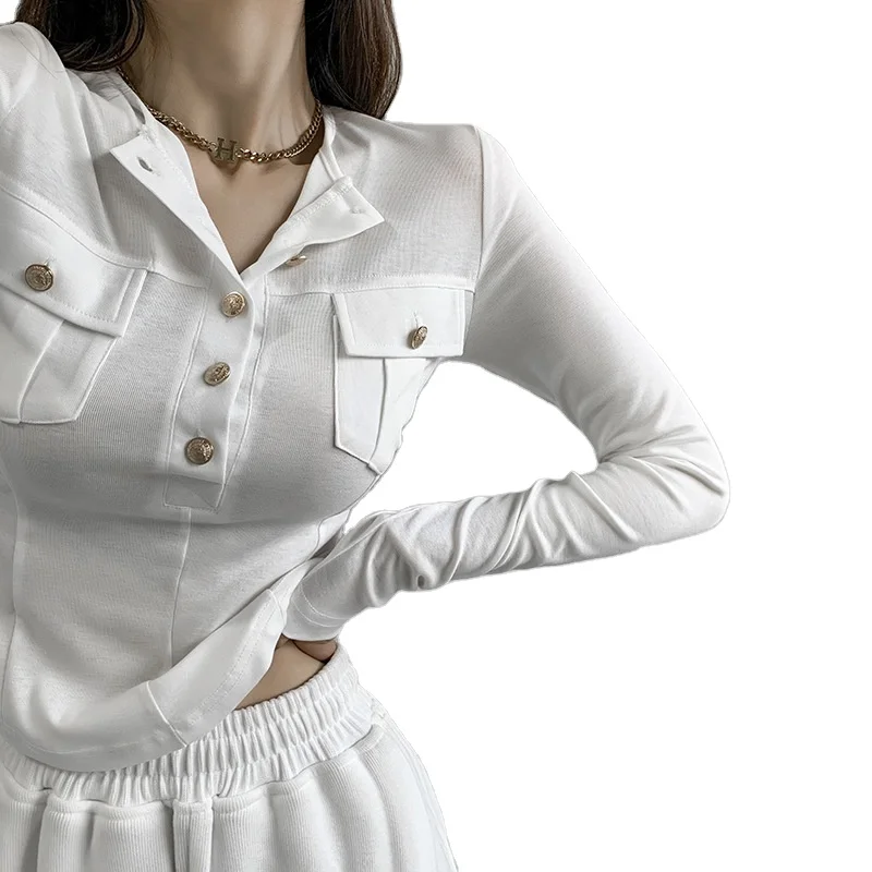 Fashion sexy deep v neck blouses women knit tops fashion sports mid long T shirt, Picture color
Fashion sexy deep v neck blouses women knit tops fashion sports mid long T shirt, Picture color