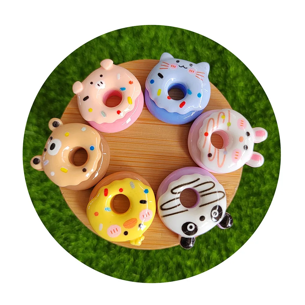 100Pcs/Lot Kawaii Cartoon Animal Donut Resin Beads Flatback Cabochons For Jewelry Making Donut Party Favors DIY
100Pcs/Lot Kawaii Cartoon Animal Donut Resin Beads Flatback Cabochons For Jewelry Making Donut Party Favors DIY