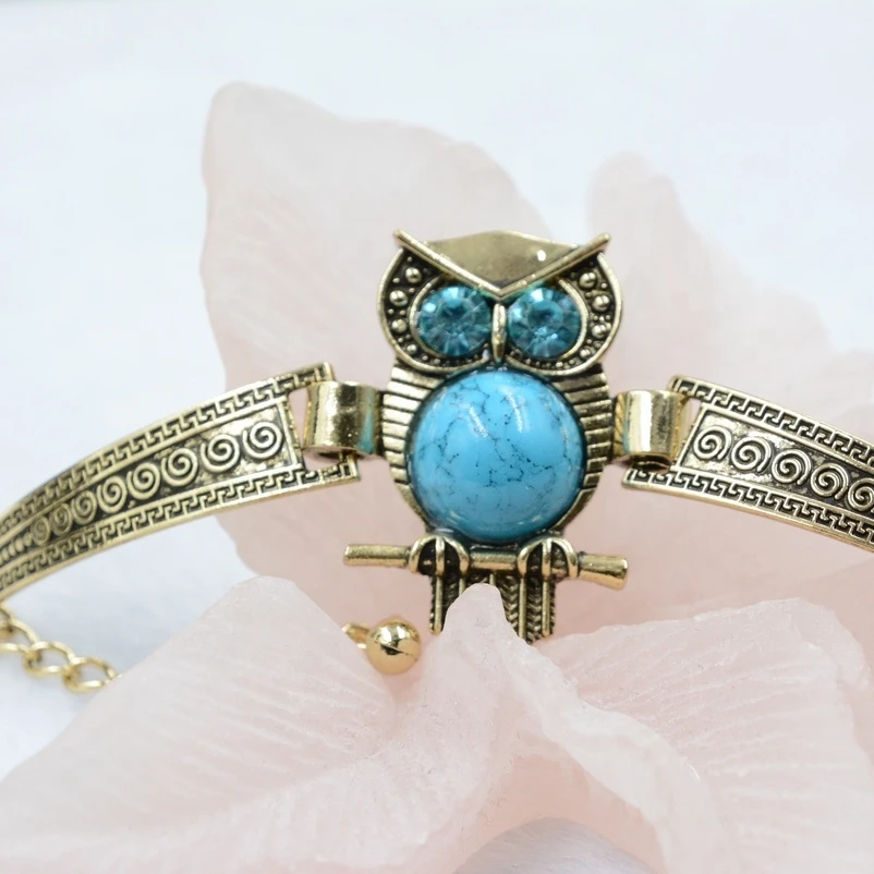 Bohemian Hawaii Antique Silver Owl Vintage Jewelry Turquoise Multi Color Stone Bangle Bracelets Women Vintage Bracelet
Bohemian Hawaii Antique Silver Owl Vintage Jewelry Turquoise Multi Color Stone Bangle Bracelets Women Vintage Bracelet