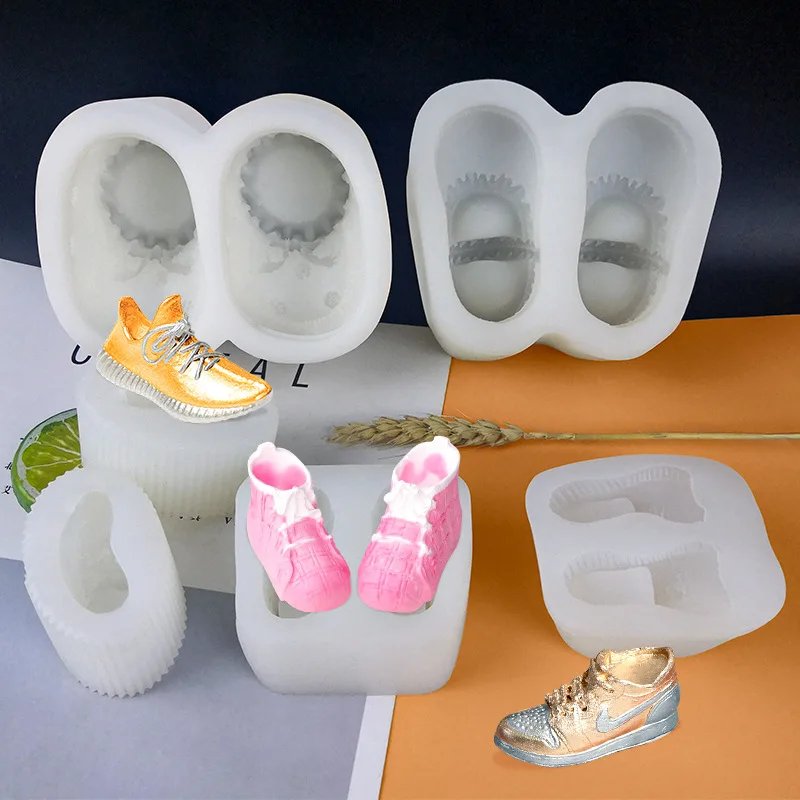 RM2902 3d resin sneaker mold amazing sneaker candle mold high quality sneaker mold