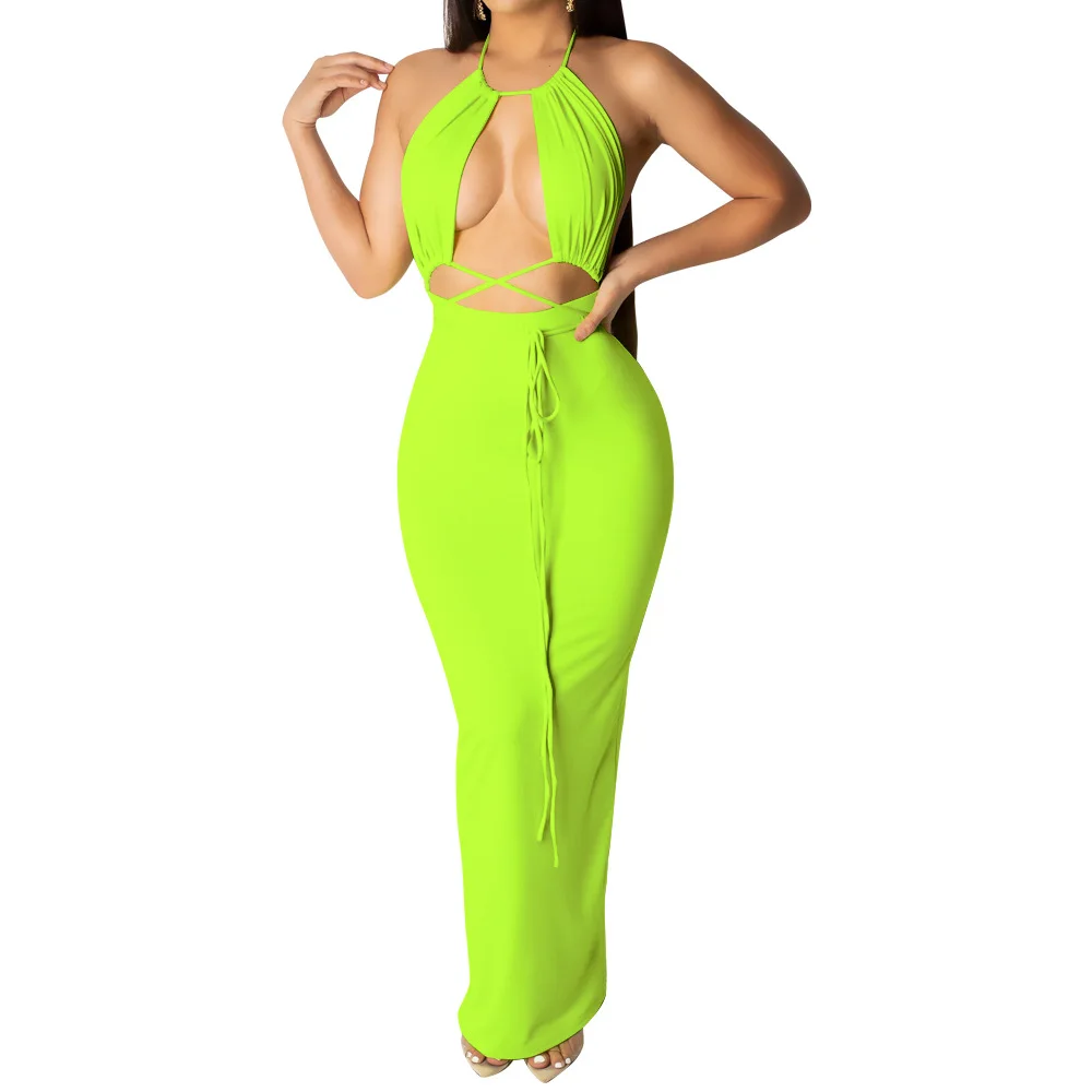 Summer Wholesale Hot Women Solid Color Off Shoulder Sexy Club Wear Halter Backless Maxi Dress, Black,gree,orange,rose red
Summer Wholesale Hot Women Solid Color Off Shoulder Sexy Club Wear Halter Backless Maxi Dress, Black,gree,orange,rose red