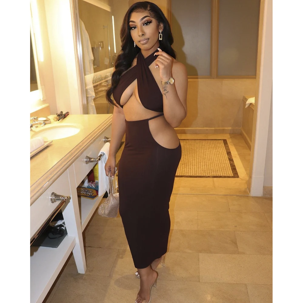 Summer 2021 Chic Fashion Solid Color Two Piece Skirts Set Women Halter Neck Backless Top And Hip Dress For Club Wear
Summer 2021 Chic Fashion Solid Color Two Piece Skirts Set Women Halter Neck Backless Top And Hip Dress For Club Wear