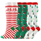 custom Brand 2030mmhg funny colorful football medical Christmas compression knee high running cycling sport socks men women