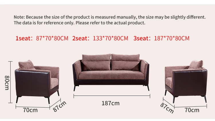Pengpai Custom Cloth Set Office Furniture Lazy Sofa