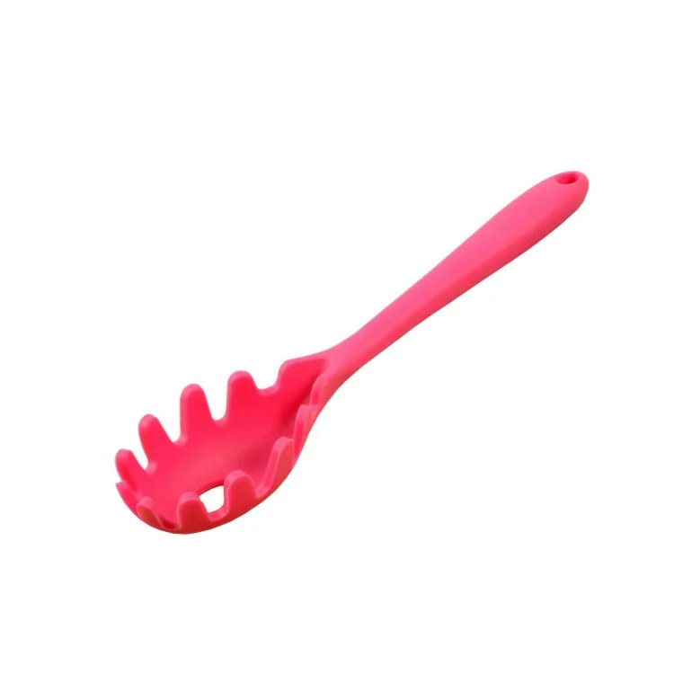 OEM Custom Sizes Kitchen Cooking Tools Eco-friendly Kitchen Silicone Spaghetti Spoon
