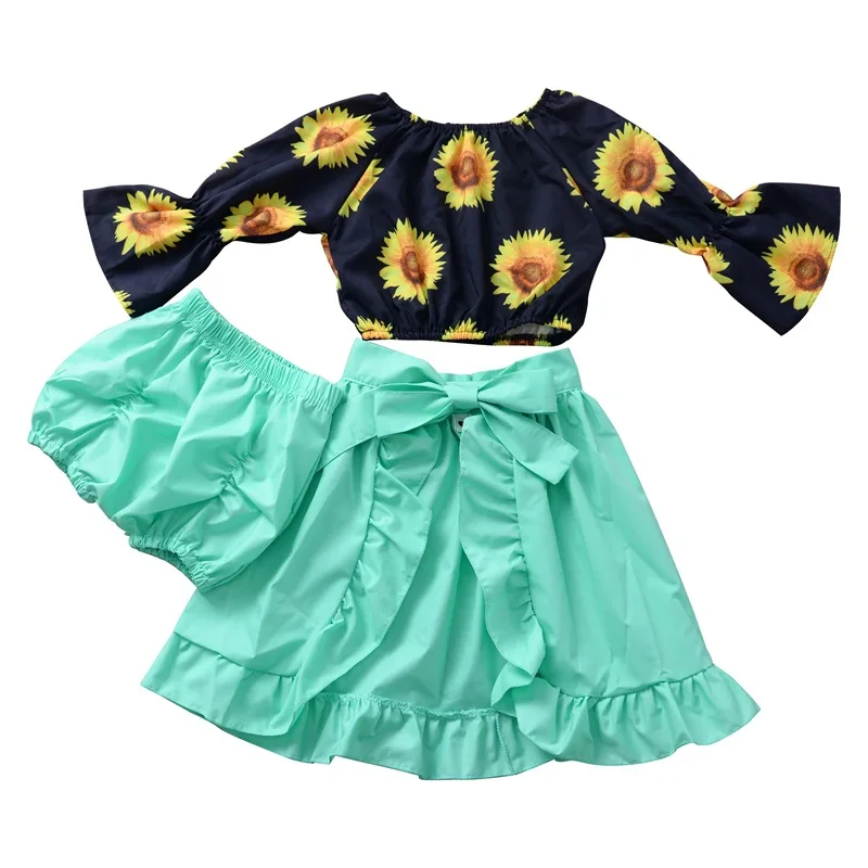 New 3 pieces sunflower fall girls clothes toddler girls clothing sets spring summer top & dresses & bloomers 3pc set for girls
New 3 pieces sunflower fall girls clothes toddler girls clothing sets spring summer top & dresses & bloomers 3pc set for girls