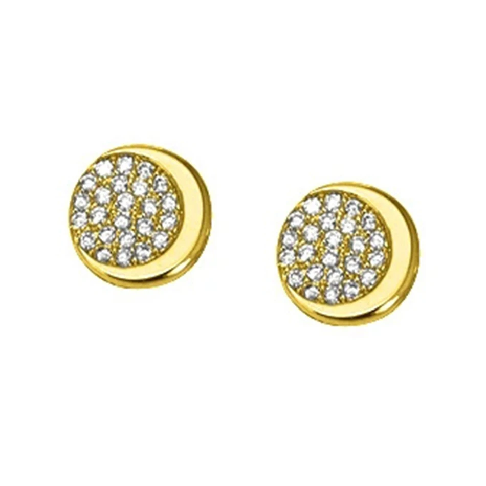 Genuine 14k Gold Plated Earrings 925 Sterling Silver Moon and Star Stud Earring Cubic Zirconia Earring for Women Jewelry Gift
Genuine 14k Gold Plated Earrings 925 Sterling Silver Moon and Star Stud Earring Cubic Zirconia Earring for Women Jewelry Gift