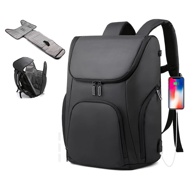 

Large Capacity Anti Theft Custom Usb Charging Men Back Pack Notebook Bags Business Laptop Backpack, Black, gray, blue